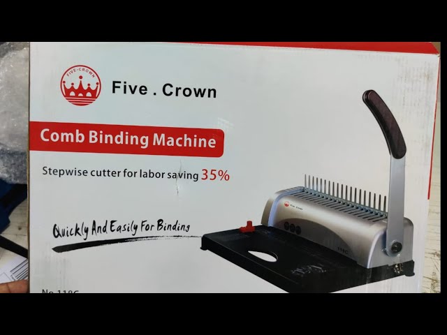 COMB BINDING MACHINE FIRE CROWN NO 118C 