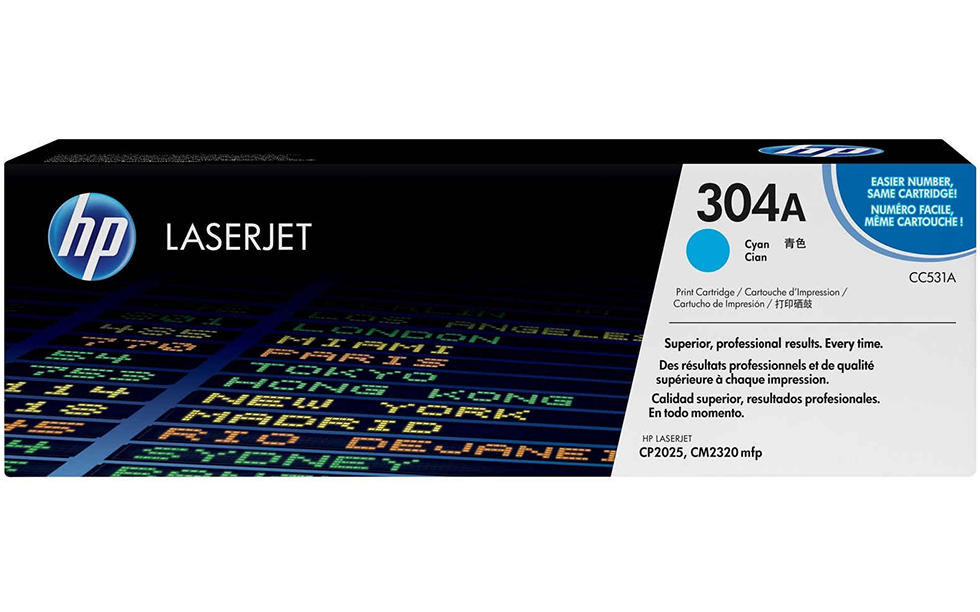 Hp toner 304a cyan original