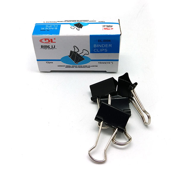 Binder Clips 15mm - Black
